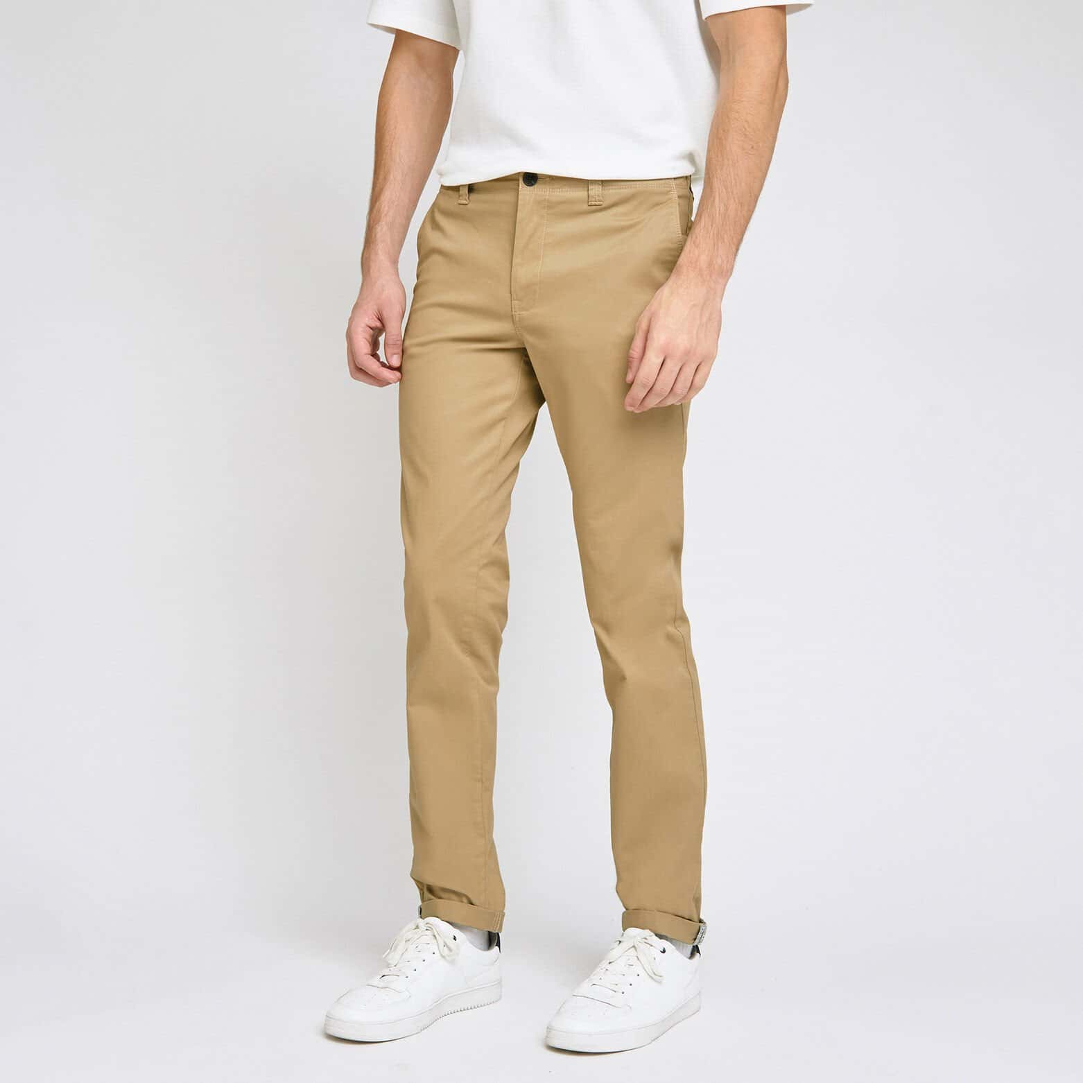 Pantalon chino slim Beige