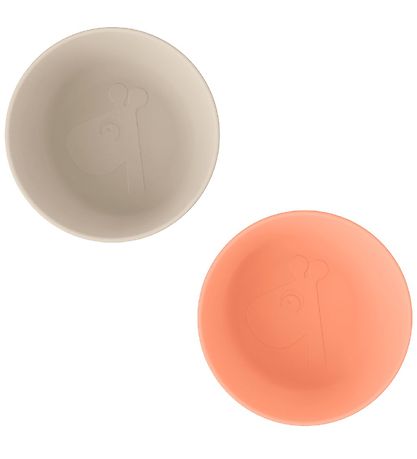 Done By Deer Schüssel - 2er-Pack - Sand/Coral