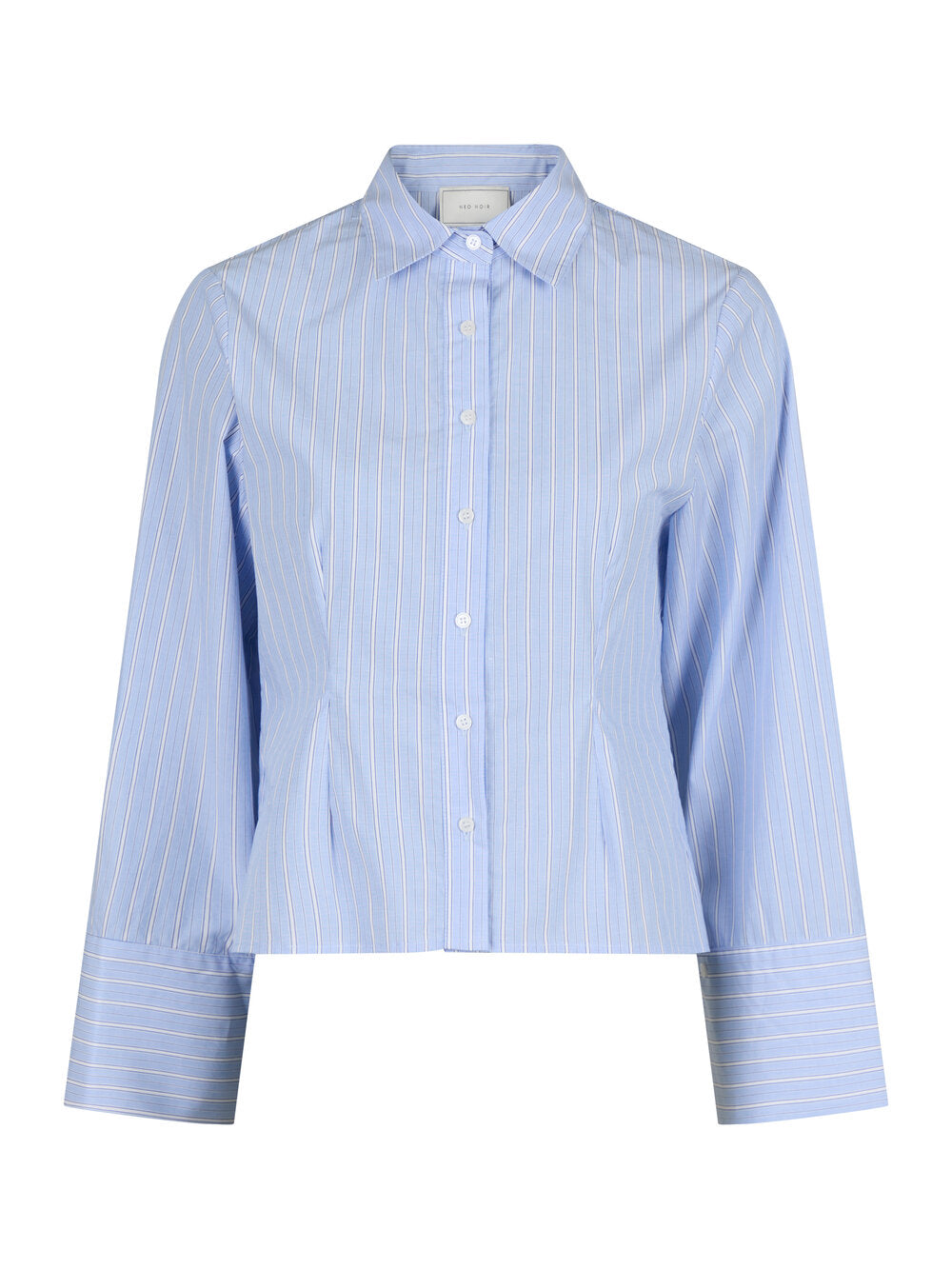 Neo Noir  Rosa Stripe skjorte - Light Blue