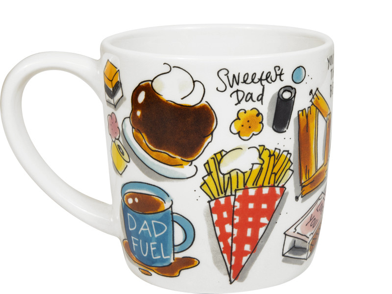 Cappuccinobeker 0,5l Vaderdag best dad