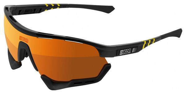 Scicon Sports Aerotech SCN PP XL Lunettes De Soleil De Performance Sportive (Scnpp Multimireur Bronze/Luminosité Noire)