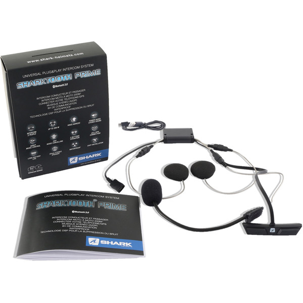 Shark - Kit bluetooth / Intercom Sharktooth® Prime Noir