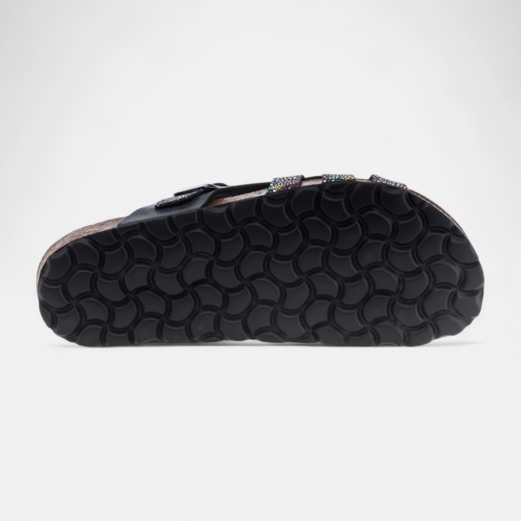 Mules semelle liège Femme bleu marine