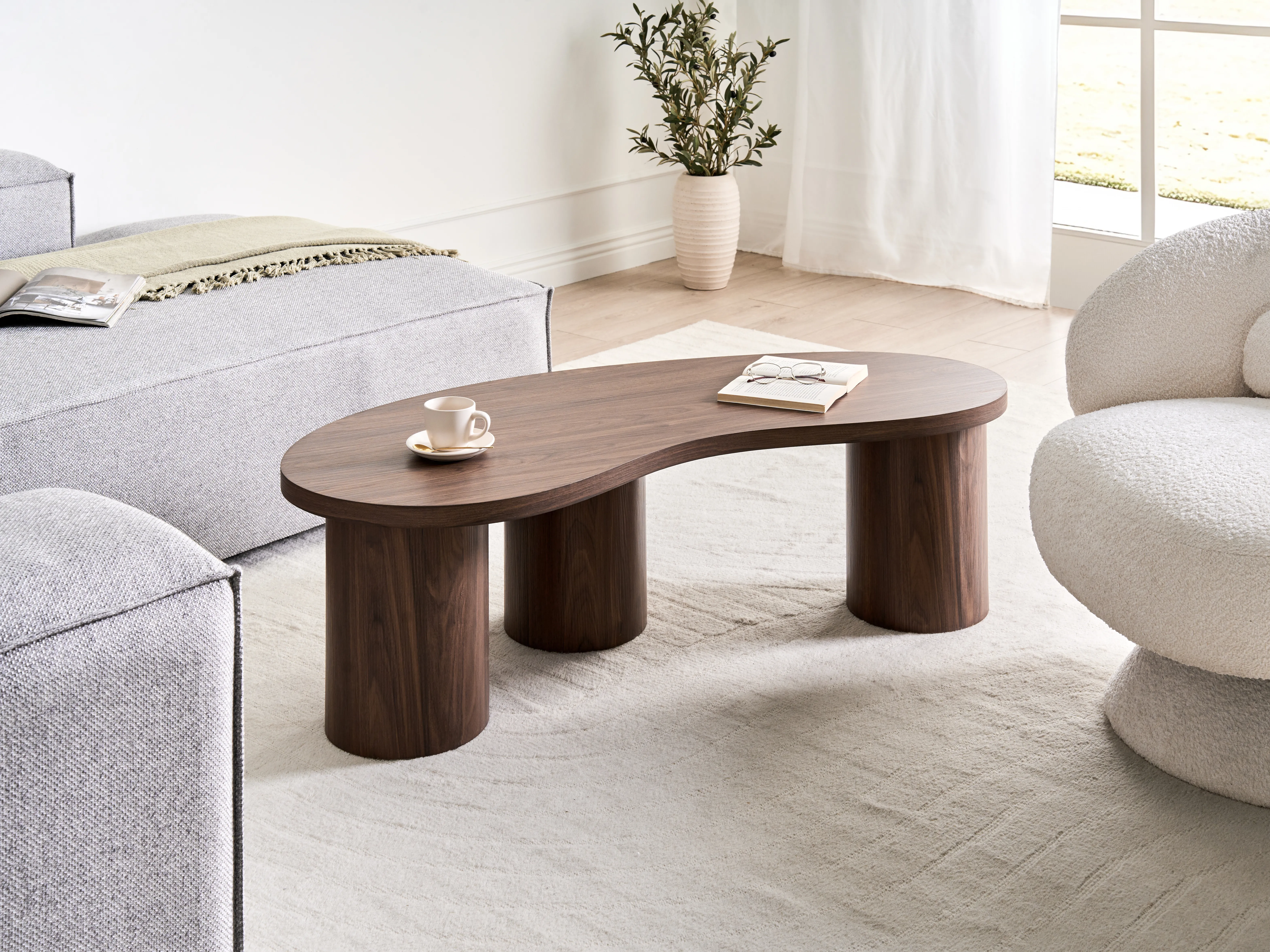 Salontafel EASTON Donkerbruin