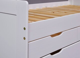 Stauraum-/Funktionsbett MARKUS 90 x 200 cm weiß
