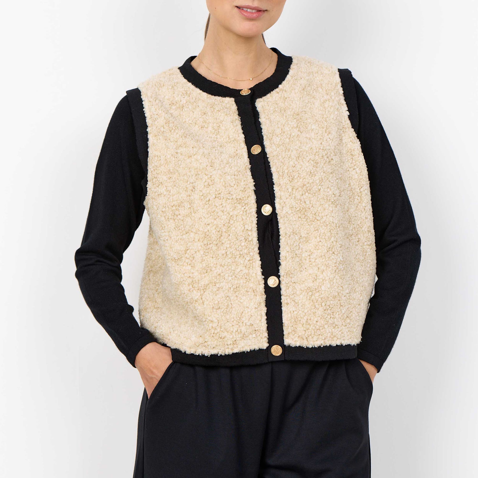 Gilet Femme beige