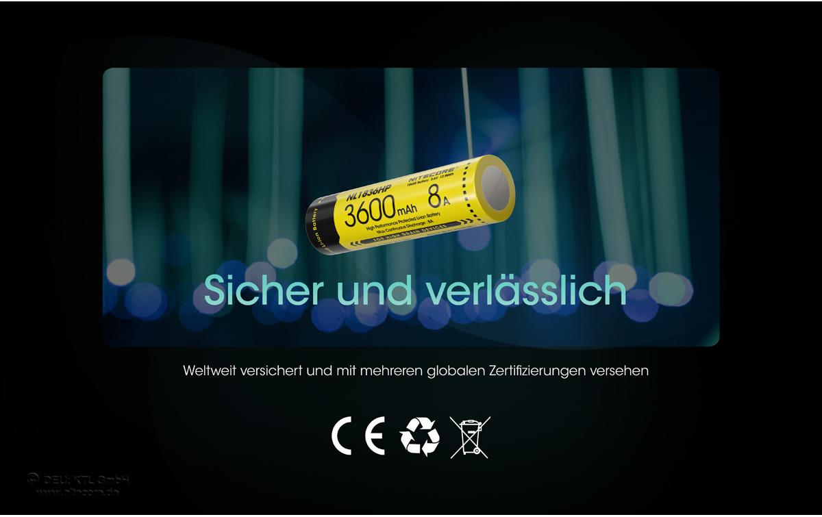 Akku NL1836HP Li-Ion Typ 18650 3600 mAh, 1 StückAkku