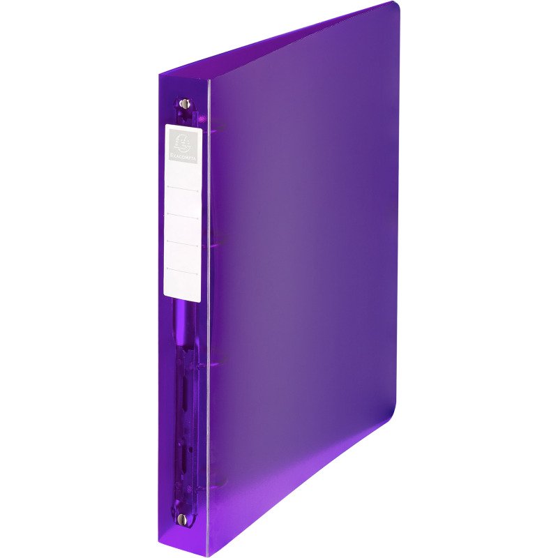 Classeur 4 anneaux plastifié Exacompta Iderama A4 maxi - Dos 4 cm couleurs assorties