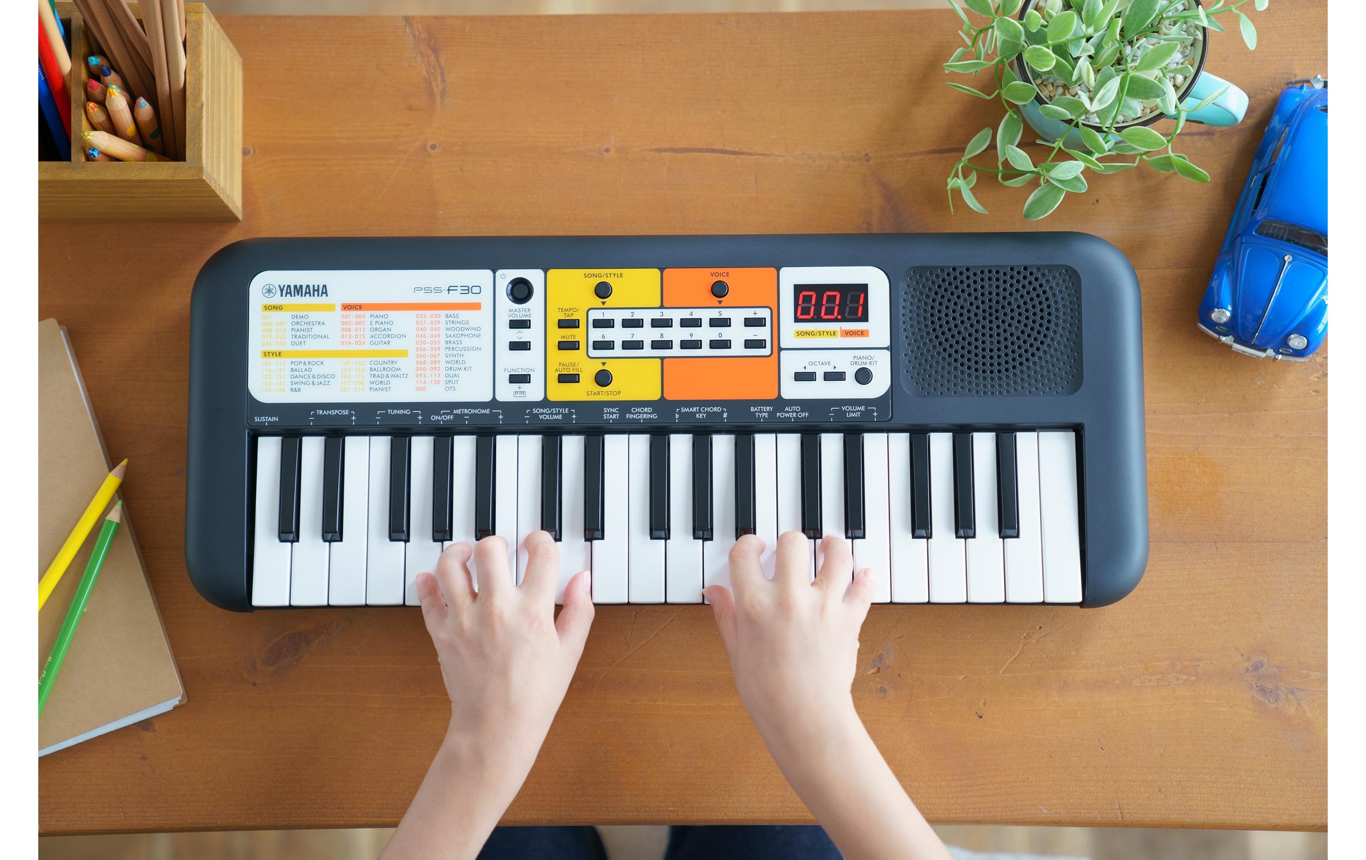 Mini Keyboard PSS-F30Tragbares Keyboard für Kinder zum Einstieg in die Musik