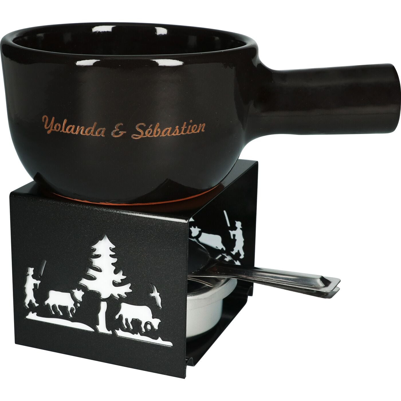 Heidi Cheese LineFondue-Set «Mini» mit Gravur