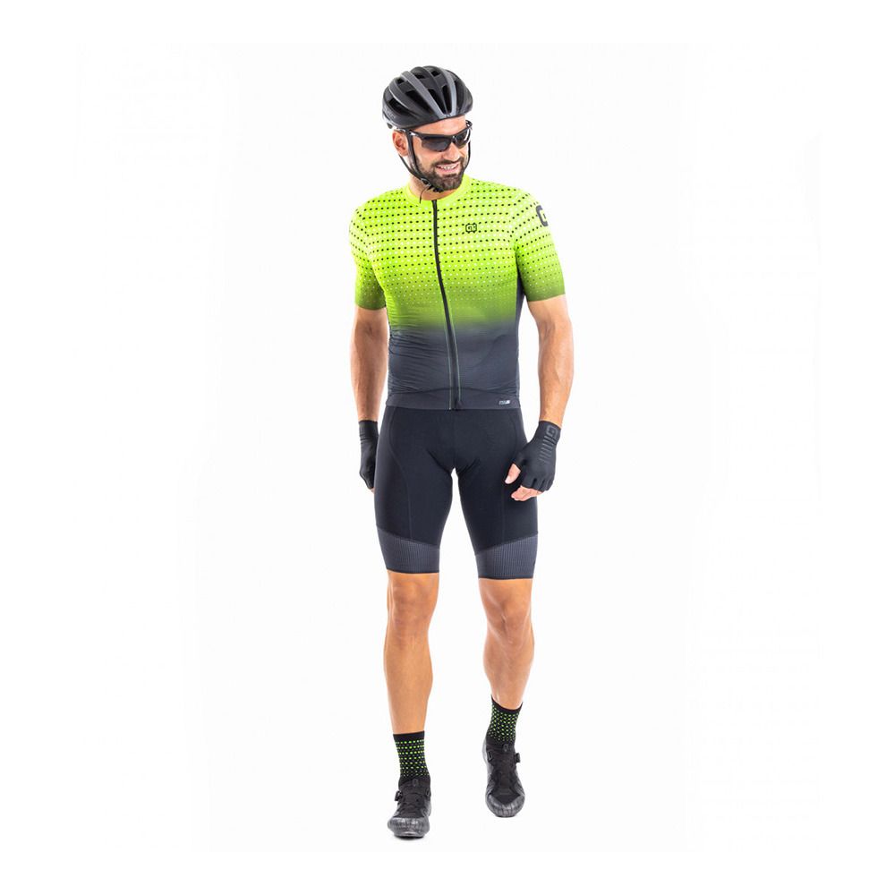 Ale BULLET - Maillot Homme glo fluo-nro/fluo yell-blk