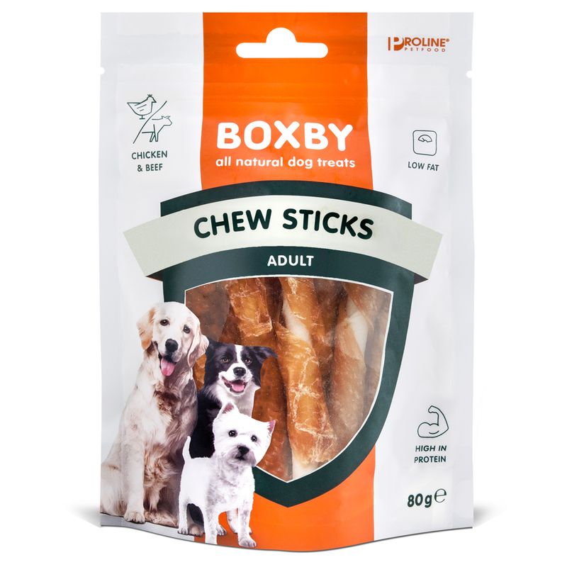 Friandises Boxby Chew Sticks, poulet & bœuf