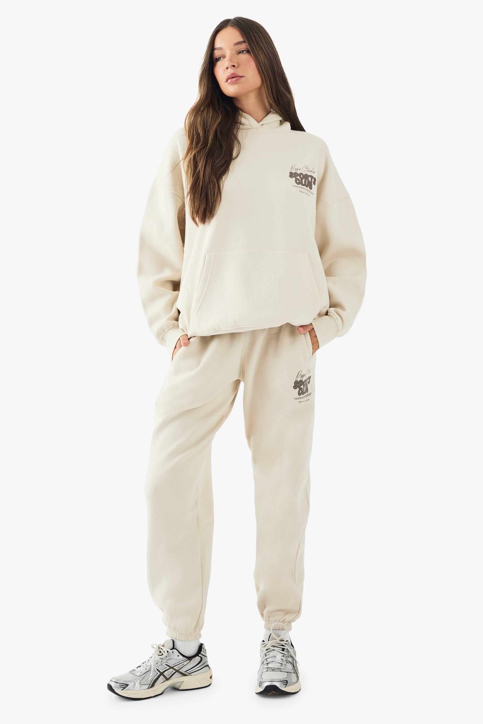 Jogging Oversize À Revers Avec Slogan Bubble Sport Dsgn Studio