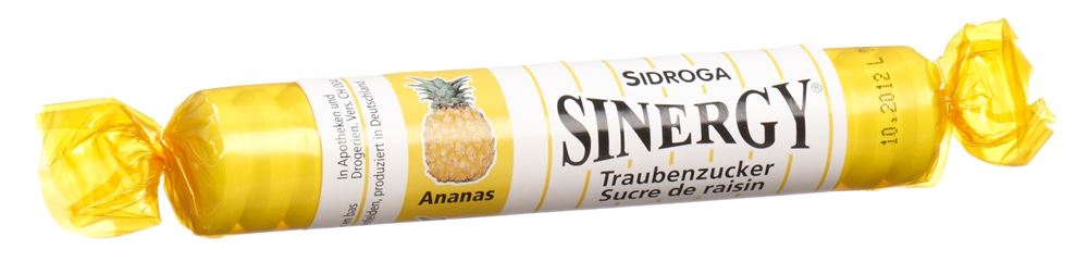 SINERGY Traubenzucker<br>40 g, Rolle, Ananas