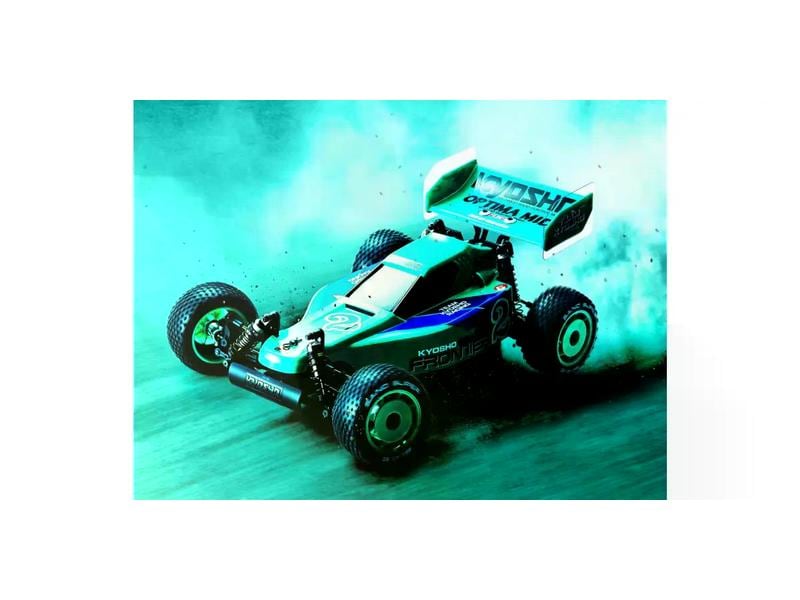 Kyosho Buggy Optima Mid'87 Le Mans 240 Gold Bausatz, 1:10 Limitiertes Sondermodell des Optima Mid zu 60 Jahrigen Jubiläum von Kyosho