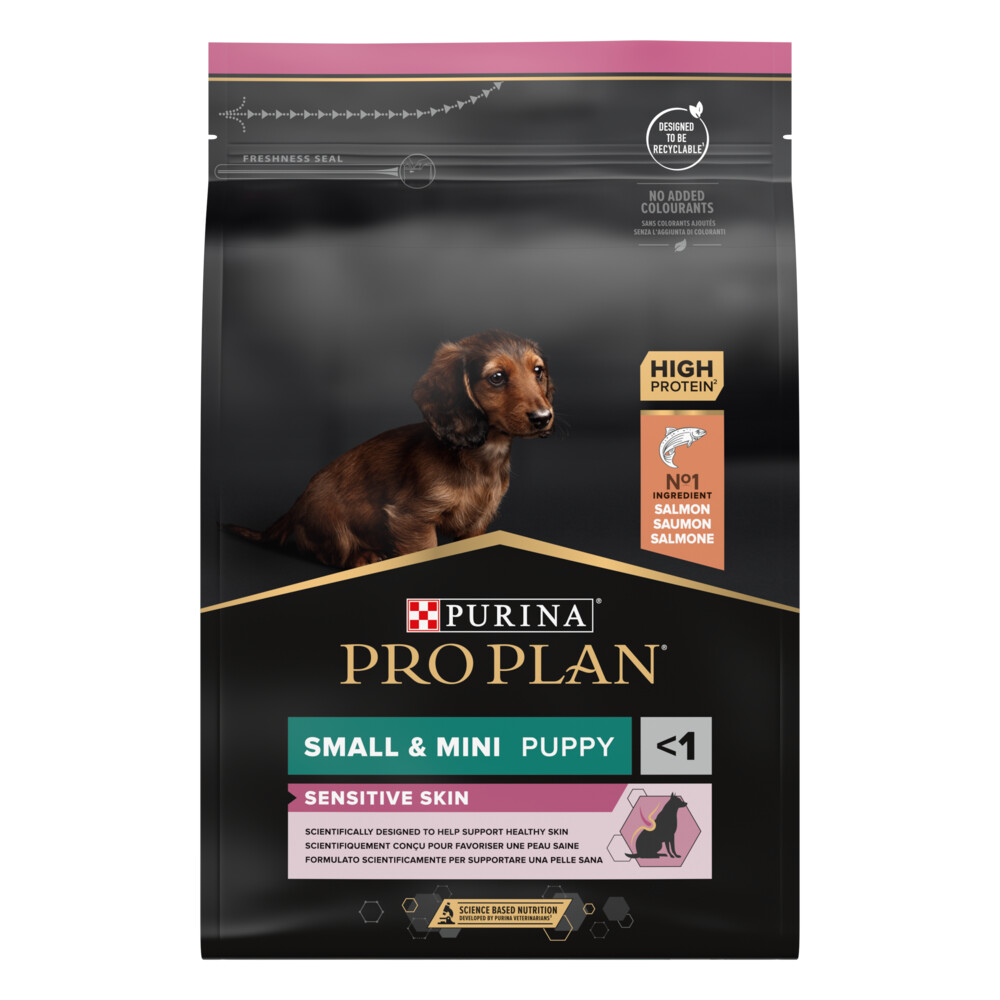 Pro Plan Puppy Small & Mini Sensitive Skin Zalm3 kg