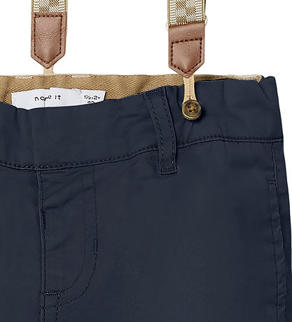 Name It Hosen m. Träger - NmmBen - Chino - Dark Sapphire