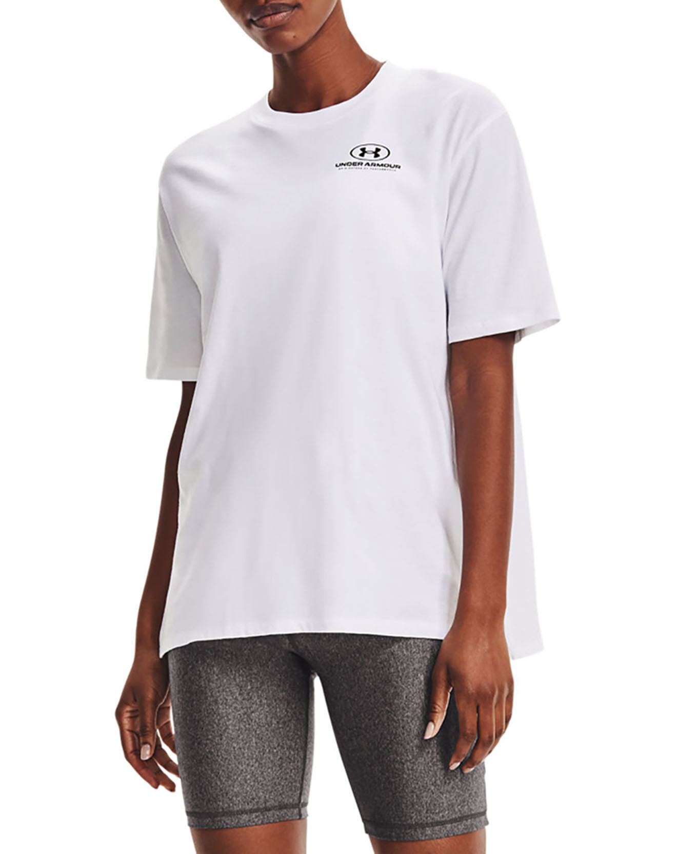 Under Armour T-Shirt Oversized Graphic blanc