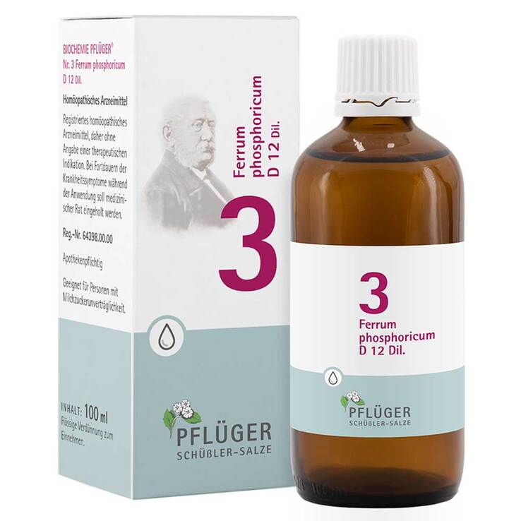 Biochemie Pflüger 3 Ferrum phosphoricum D 12 Tropfen, 100 ml