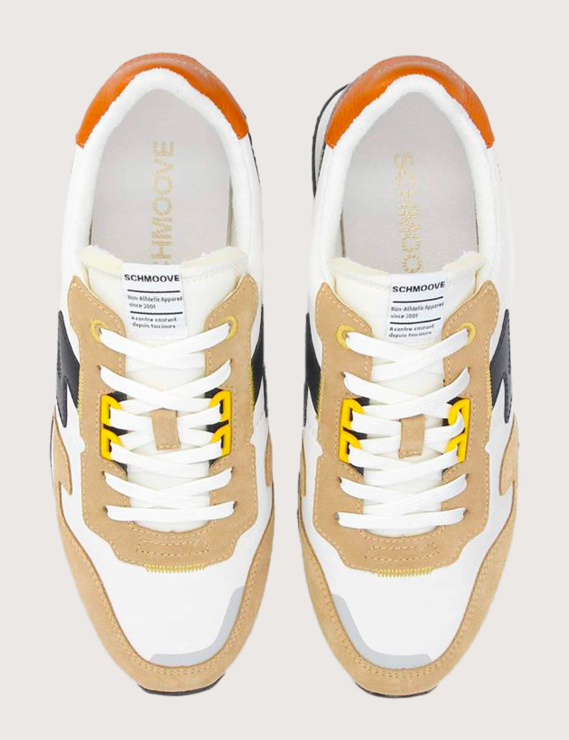 SCHMOOVE BASKETS HOMME ATHENE RUNNER BEIGES