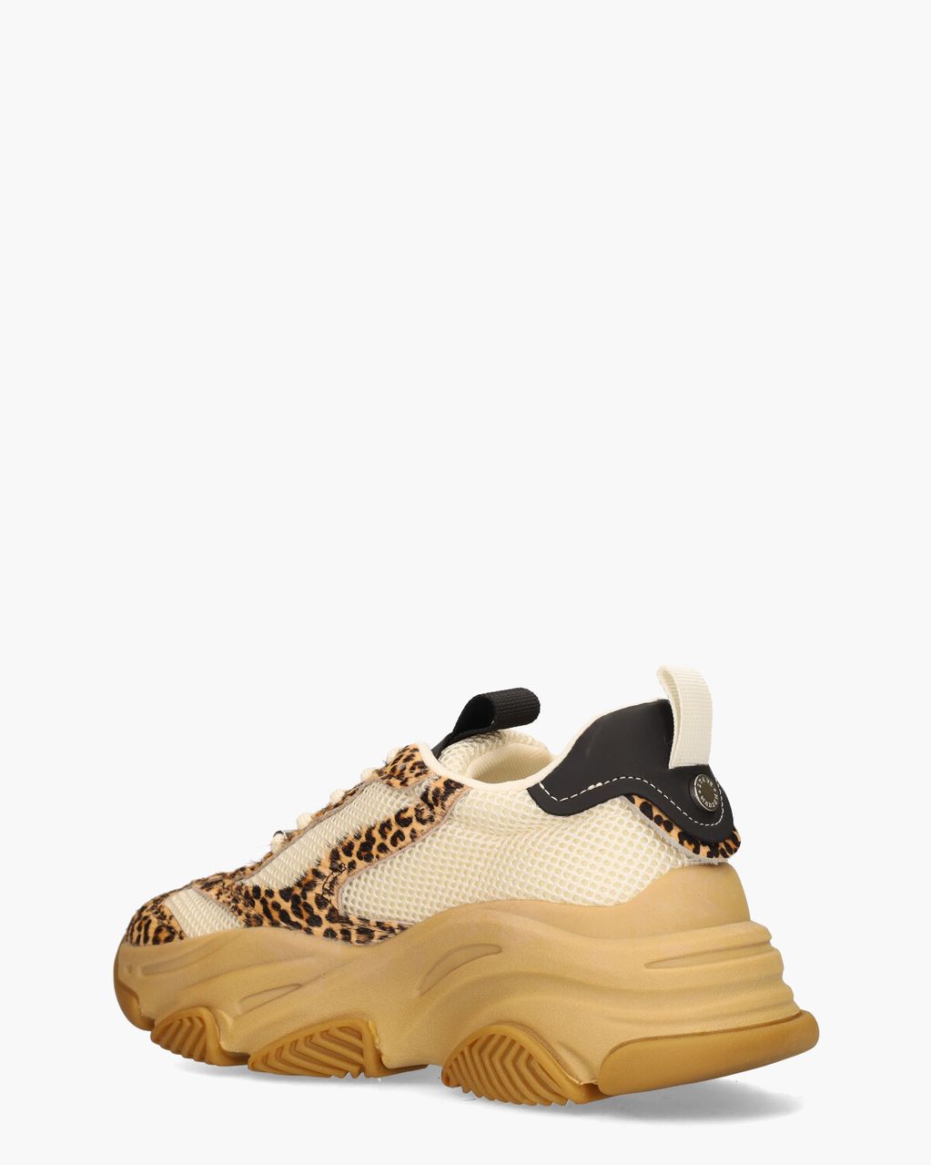 Steve Madden Possession-E Off-White/Bruin/Zwart Damessneakers
