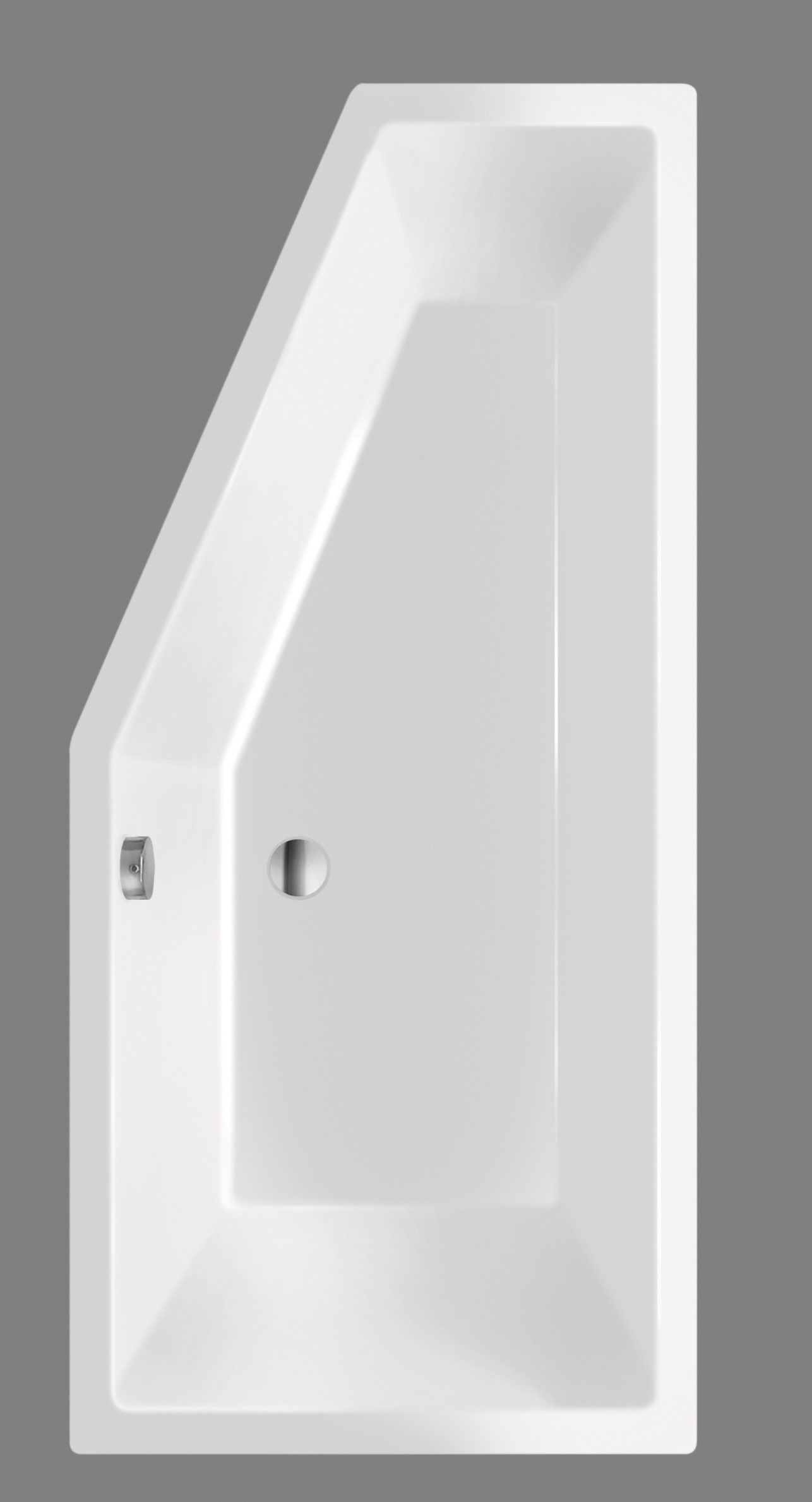 Xenz Society Compact Ligbad 180x80x44cm Rechts Pergamon
