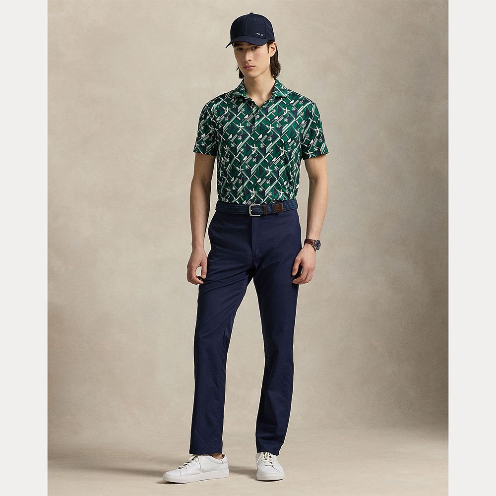 Tailored Fit Pique Herre Grønn Graphic