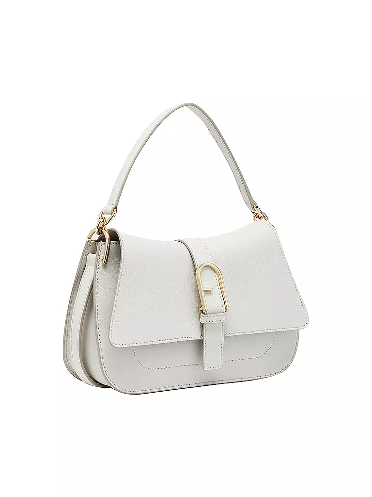FURLA Ledertasche - Umhängetasche FLOW Medium creme