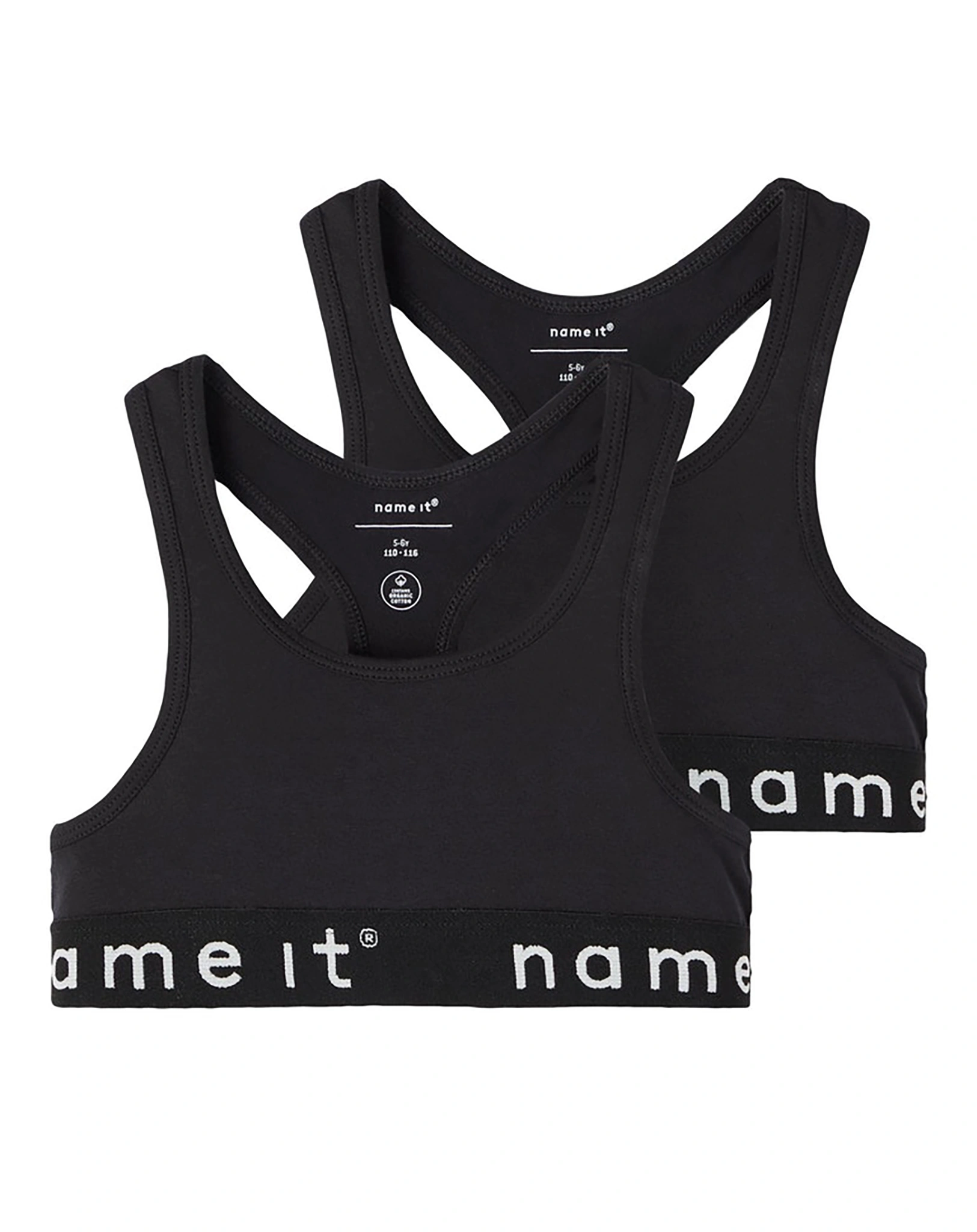 Bustier NKFSHORT 2er-Pack in black