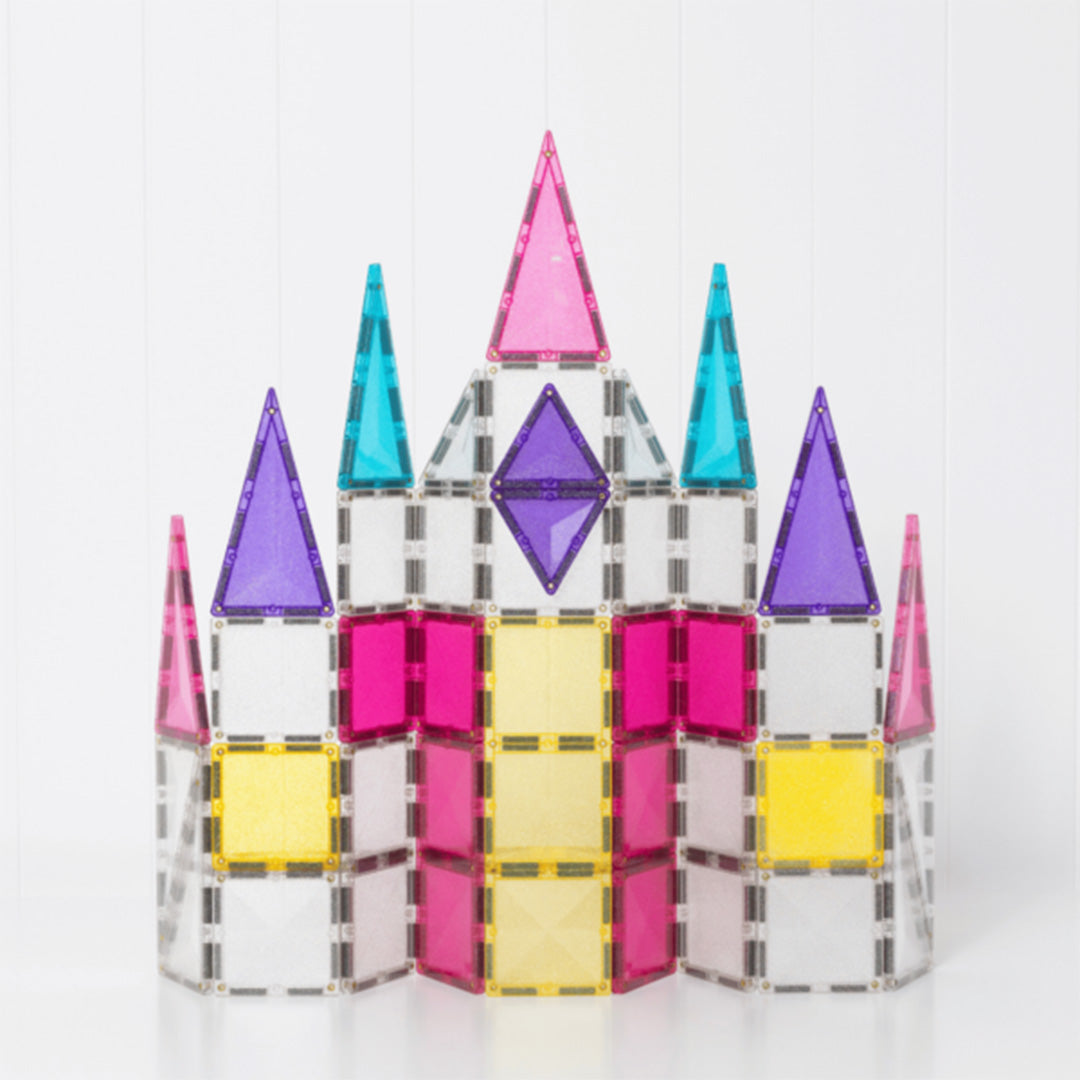 connetix magnetische tegels - glitter unicorn - 56st