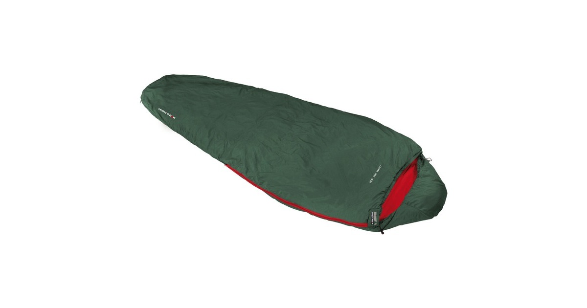High PeakUltra Pak 500 ECO slaapzak  (Donkergroen/rood)
