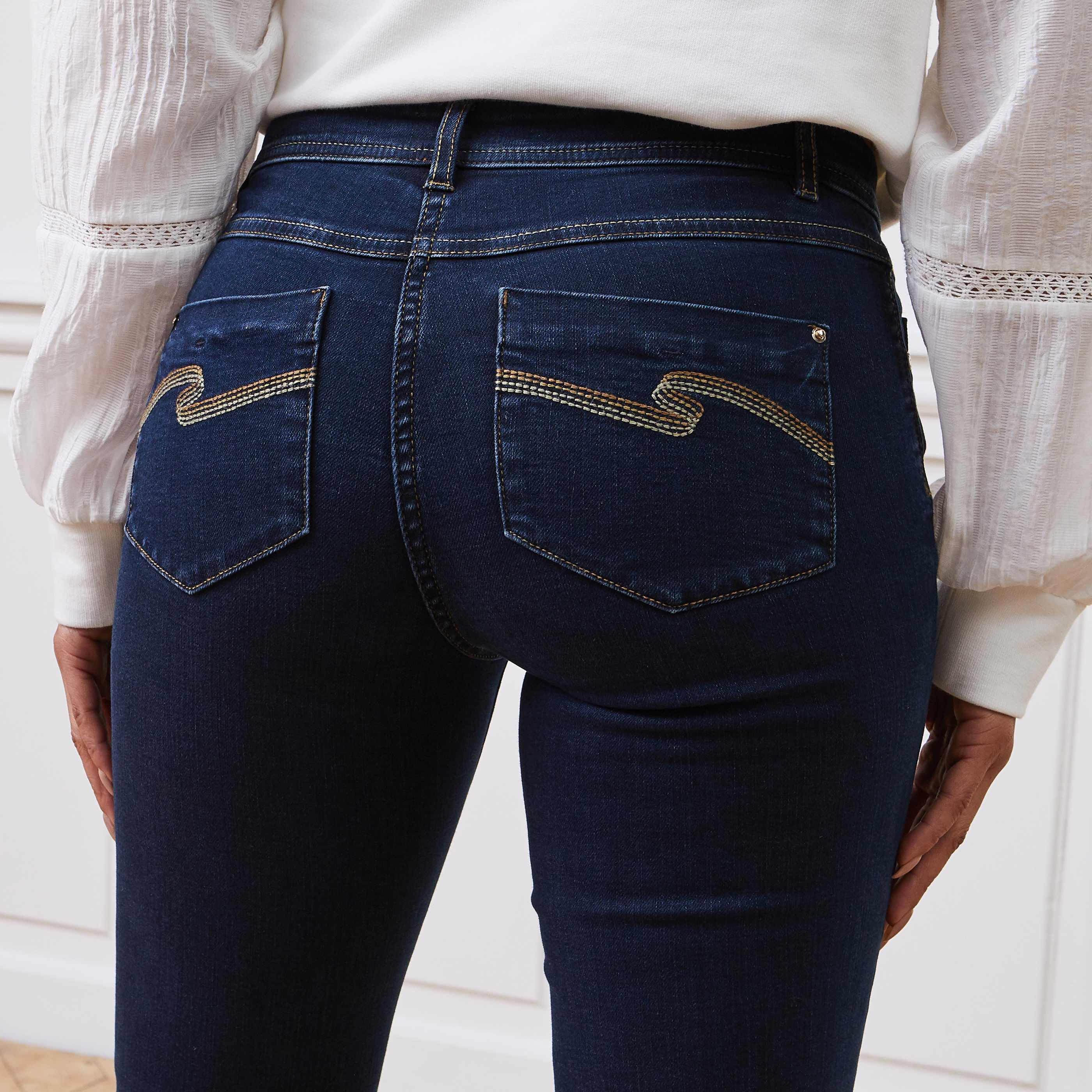 Jean droit NEW YORK femme - DARK RINSE