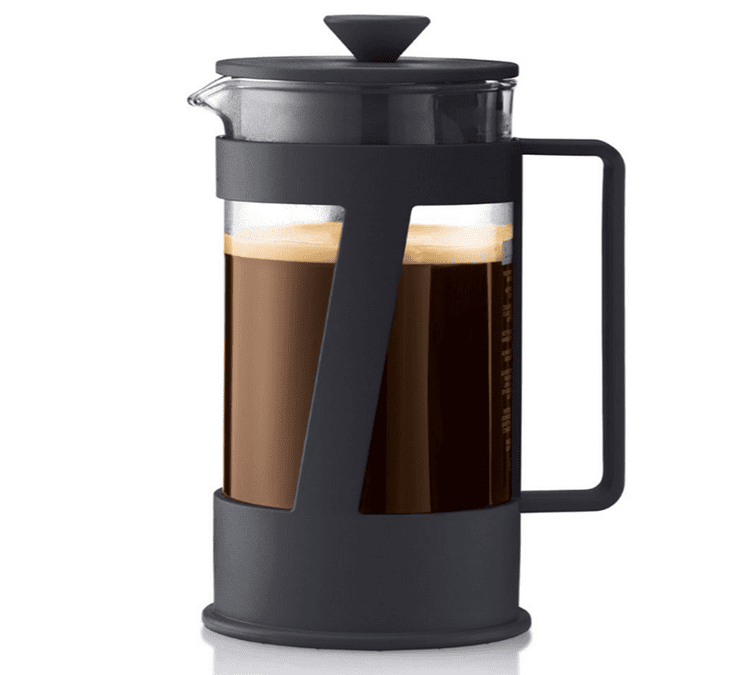 Cafetière à Piston Crema noire - 8 tasses / 1 L - BODUM