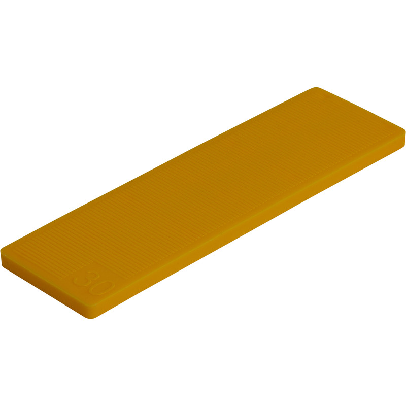 Kunststof rasterblokje 30x4mm Geel
