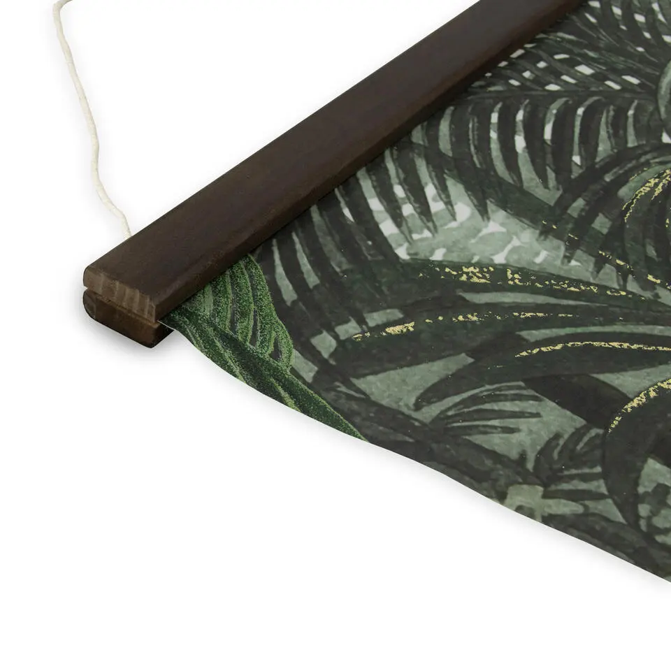 Hangende Poster Linnen - Jungle Landschap Groen