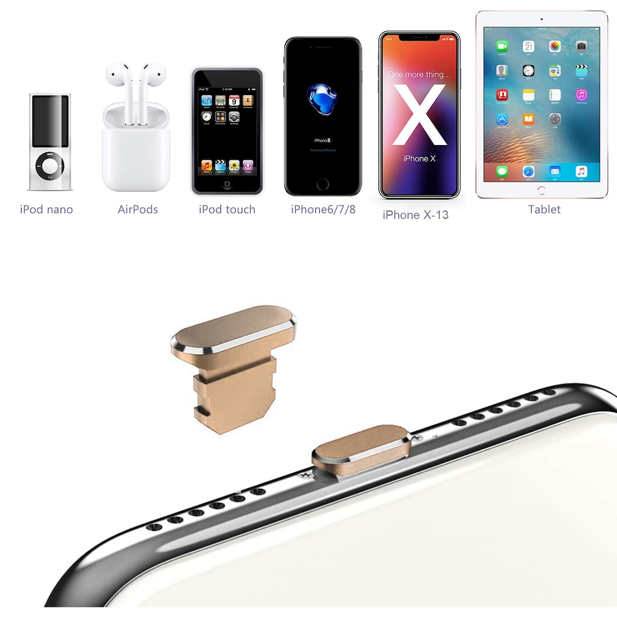 Beskyttelsesdeksel for iPhone Støvtett plugg