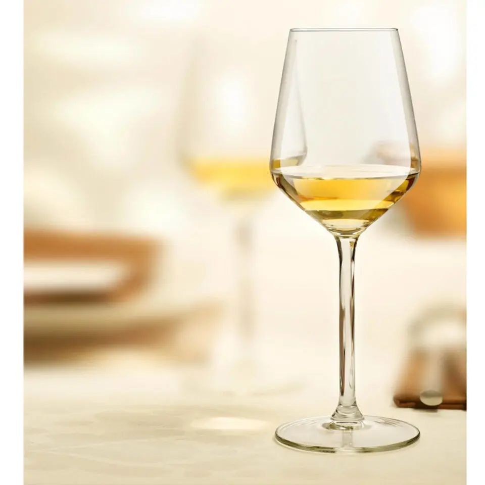 Royal Leerdam Wijnglazen Carre - 6x stuks - witte wijn - 370 ml