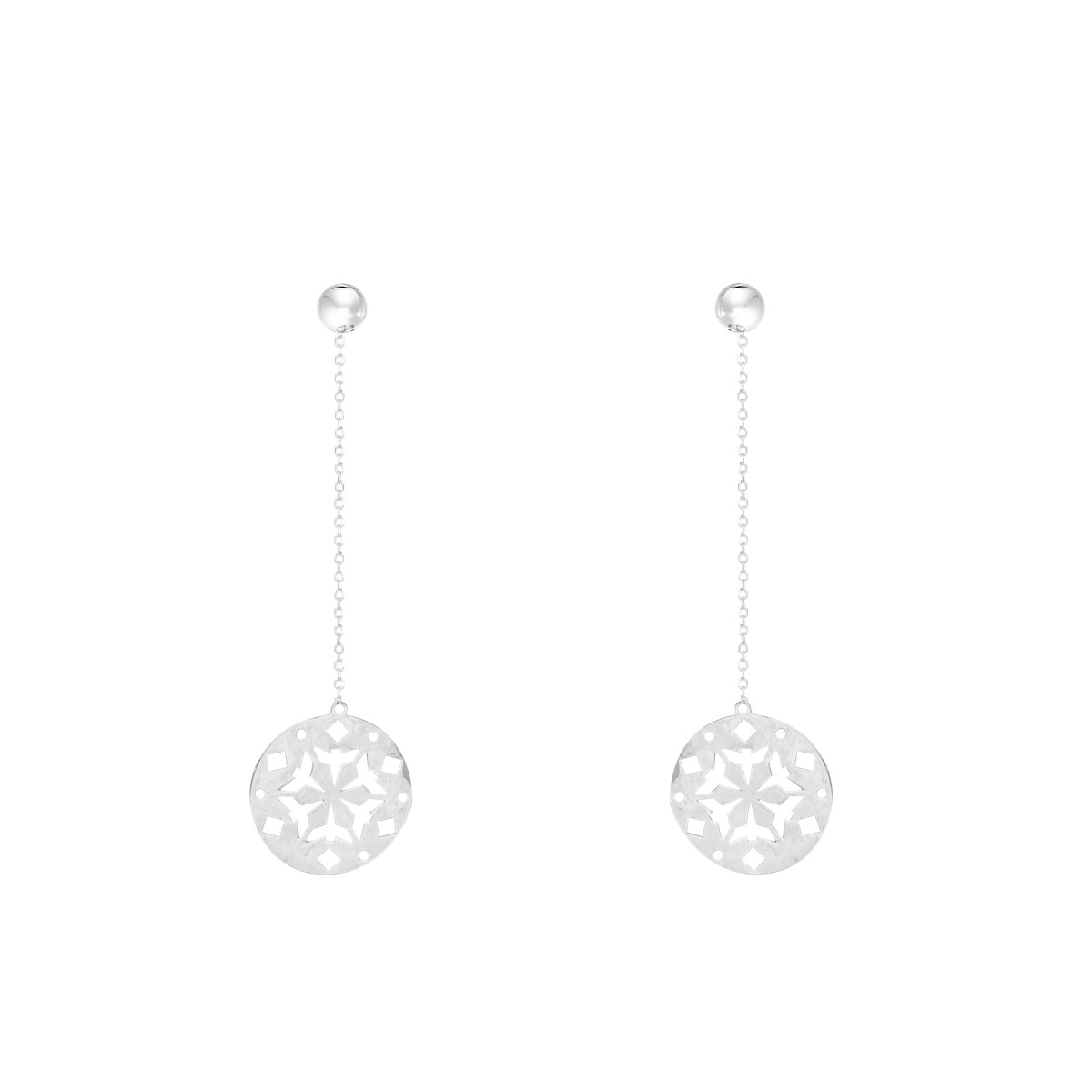 Boucles d'oreilles en argent 925 rhodié