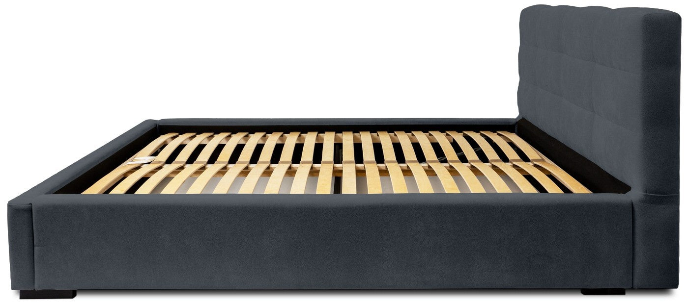 Trae Mobler Faro 140 x 200 cm Gestoffeerd Bed Donkerblauw