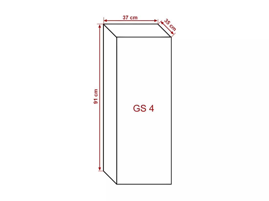 Meuble de salon blanc collection CEPTO 37x91cm, 1 porte, 1 étagère.