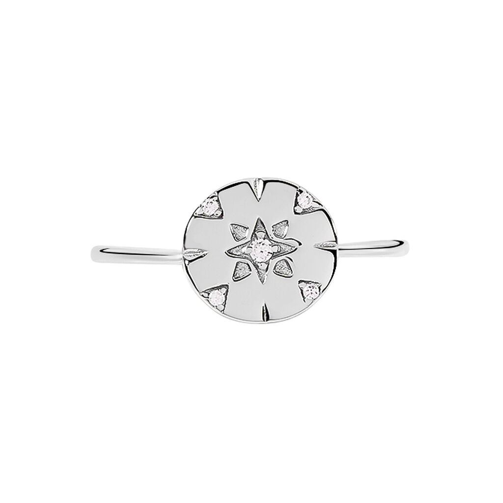 Bague Erinna Argent Blanc Oxyde De Zirconium