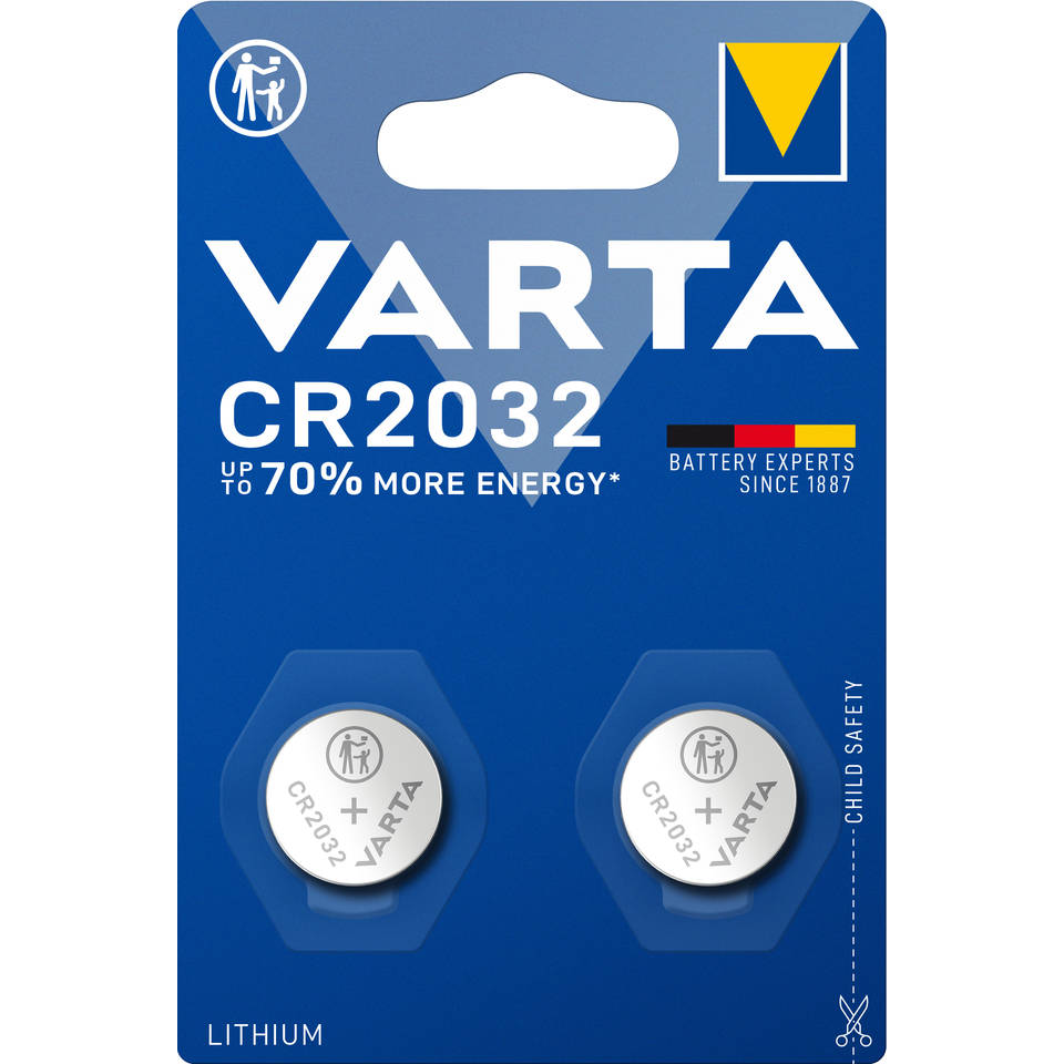 VARTA Lithium Coin CR2032 knoopcel batterij 2-delig