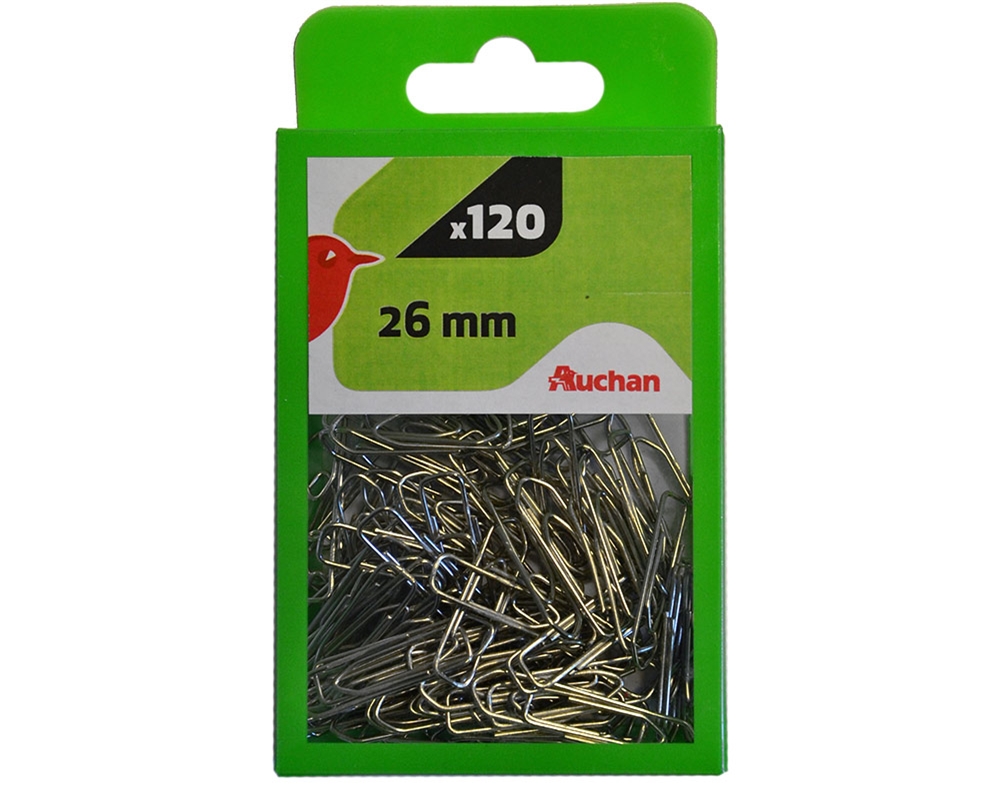 CLIPS Nº26 AUCHAN EM METAL 120 UNIDADES