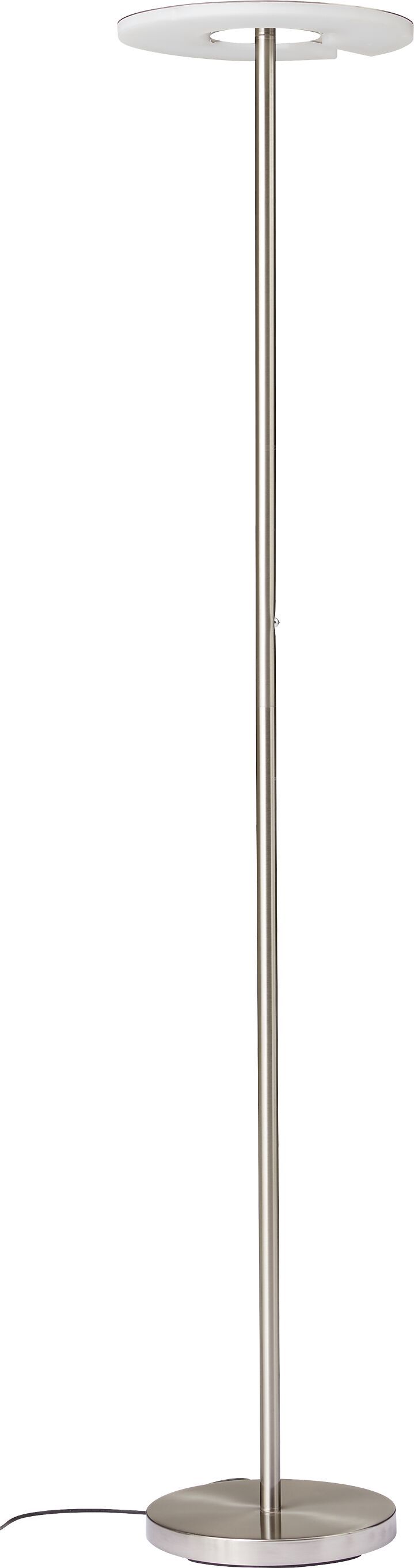 RICCO II Stehleuchte - Silberfarbig / B: 35.0 cm x T: 30.0 cm x H: 180.0 cm