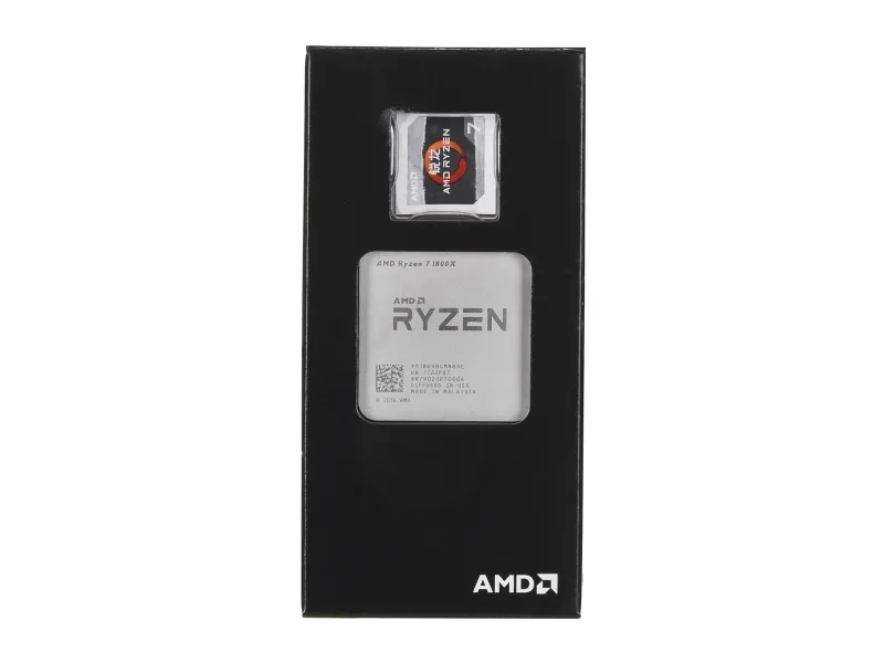 AMD Ryzen 7 1800X Box uden køler Socket AM4 (YD180XBCAEWOZ)