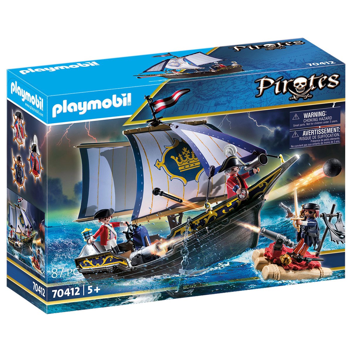 Chaloupe des soldats Playmobil Pirates 70412