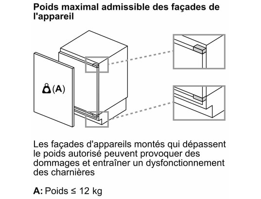 SIEMENS - Congélateur encastrable top GU21NADE0, IQ500, 85 litres, 3 tiroirs, No frost