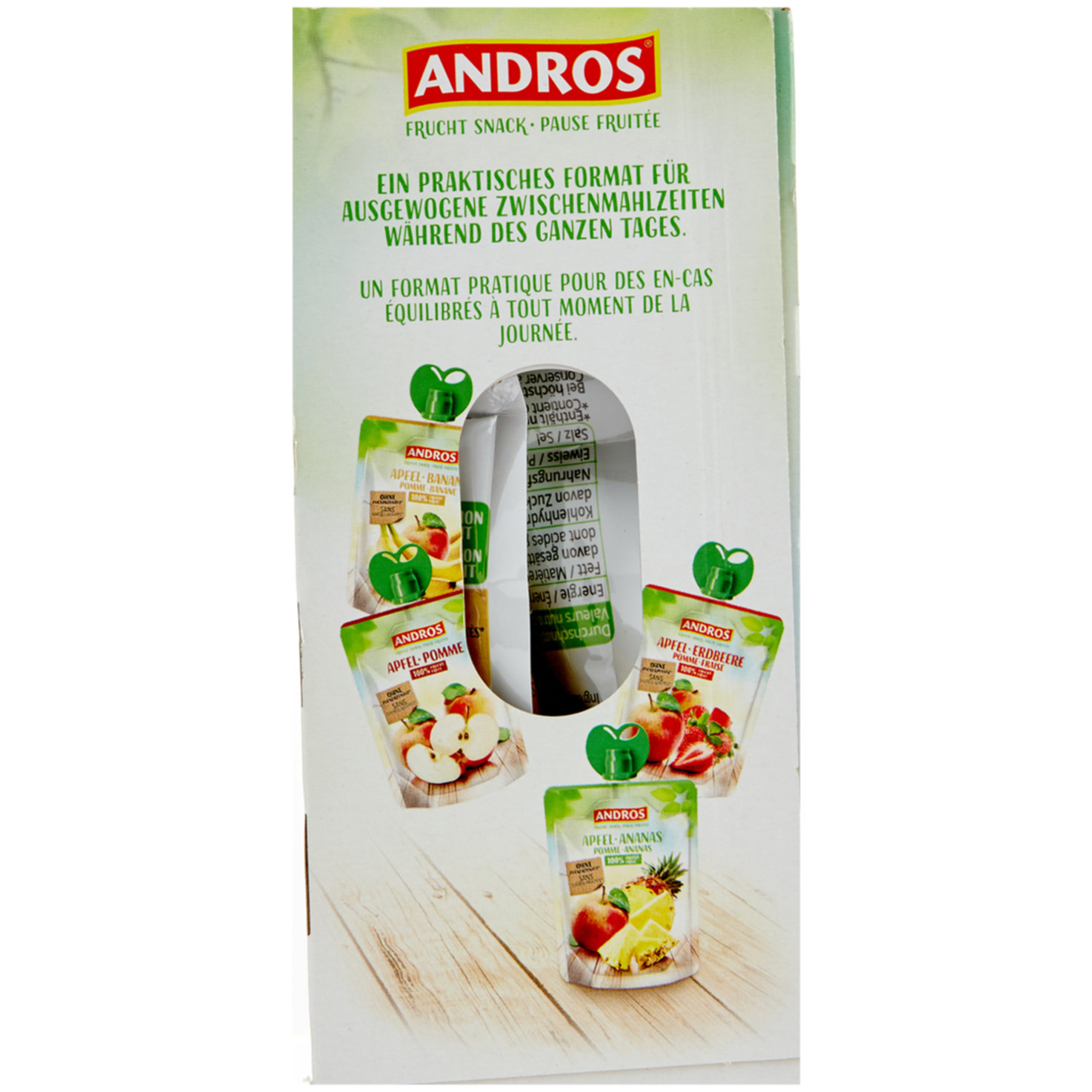 Andros Pocket Beutel assortiert 12x100g