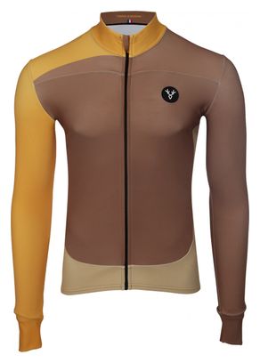 Maillot Manches Longues LeBram Madeleine Marron Coupe Ajustée