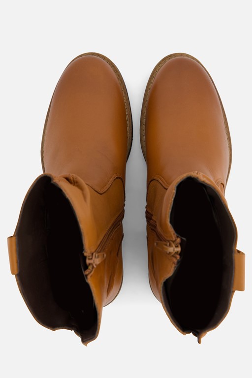 Cellini Enkellaarsjes cognac Leer